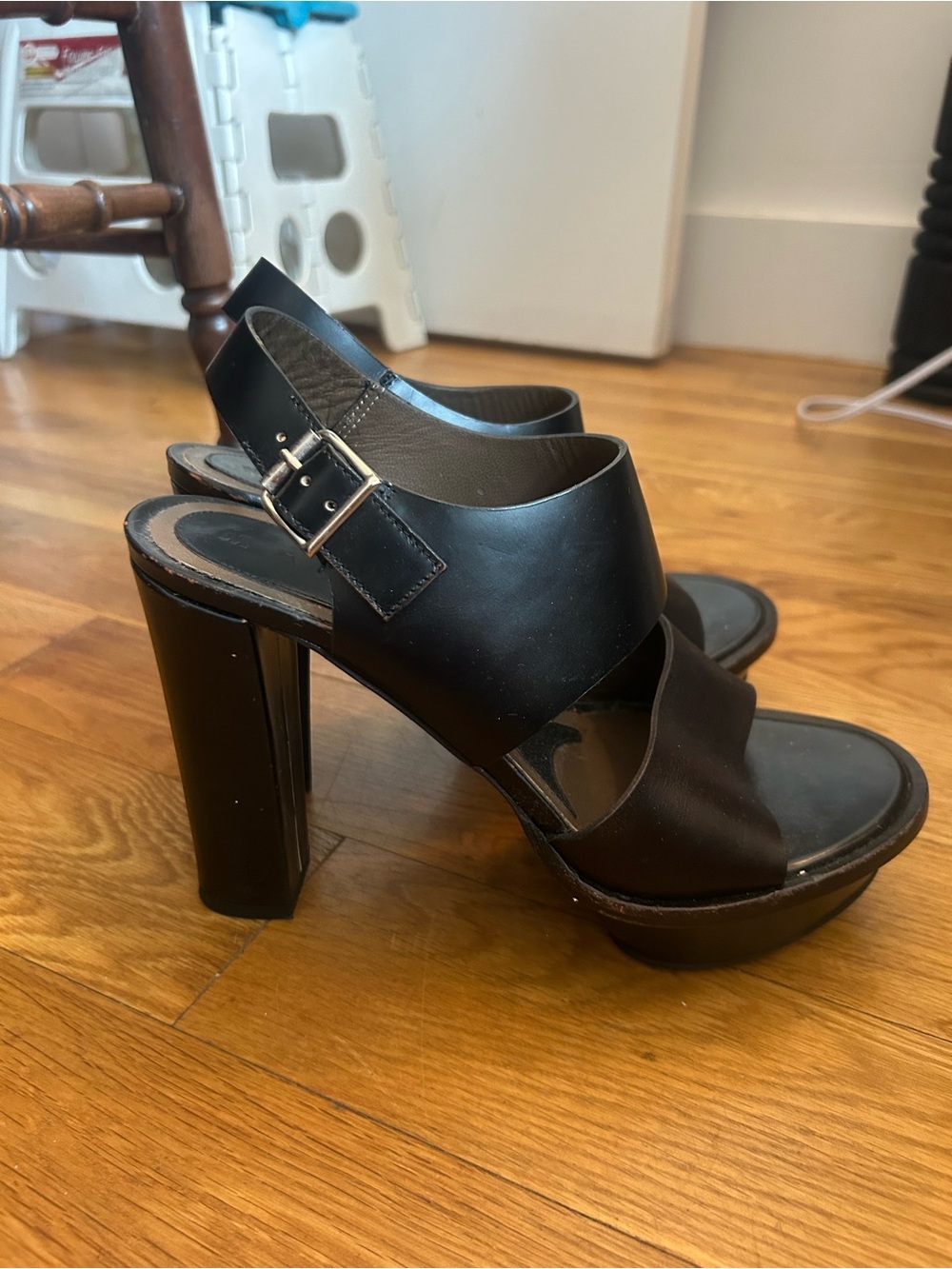 Marni Black High Heel Platform Sandals